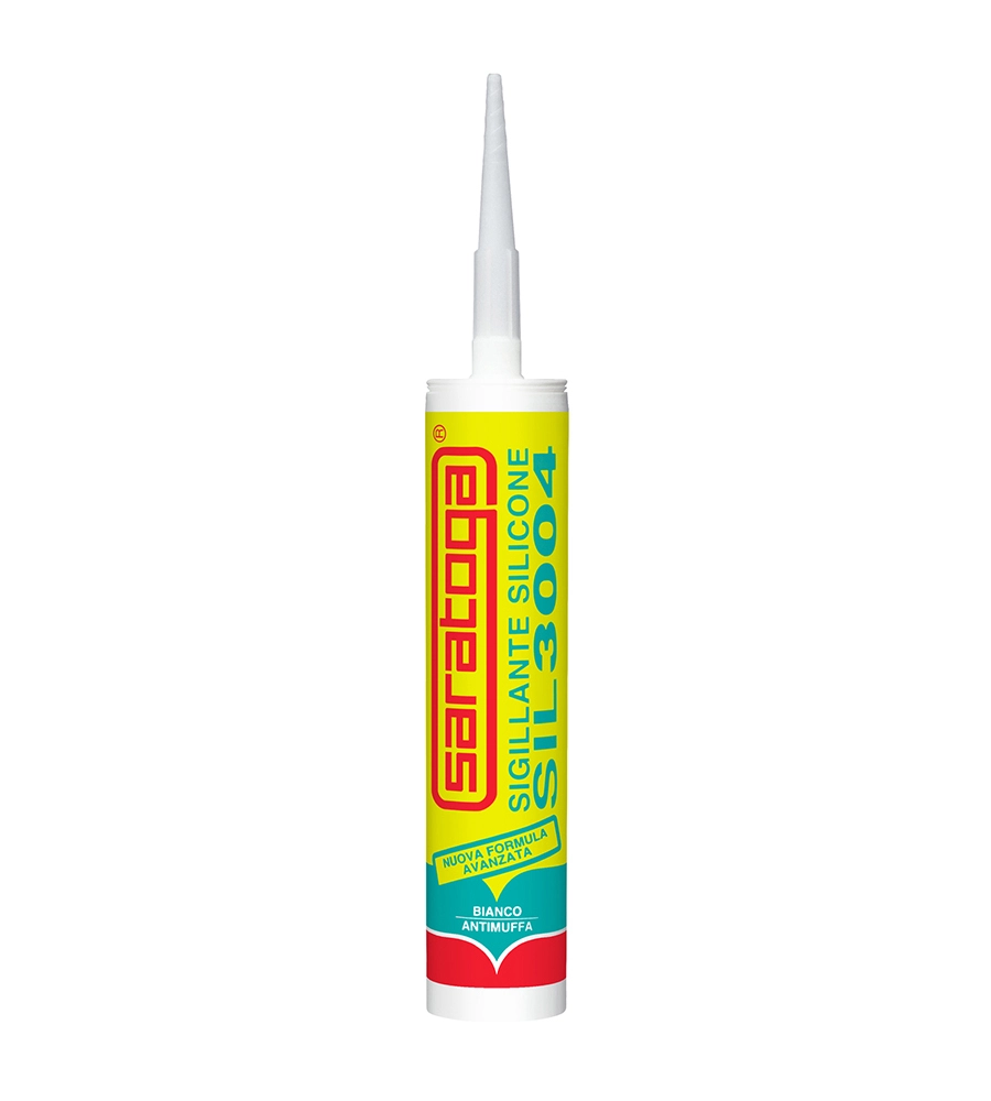 "SIL SIL 3004"  SILICONE SIGILLANTE BIANCO  280 ML - SARATOGA.